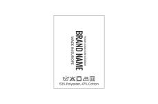 Étiquette lavage des textiles Modèle TC-M196 Étiquettes textiles entretien vêtement Model TC-M196