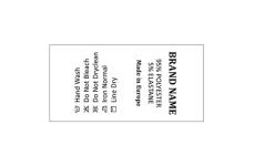 Étiquettes textiles entretien vêtement Model TC-M24