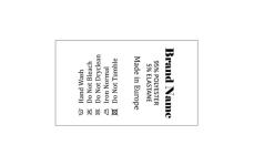 Étiquettes textiles entretien vêtement Model TC-M29