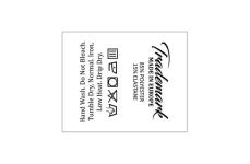 Étiquette de composition Modèle TC-M334 Étiquettes textiles entretien vêtement Model TC-M334