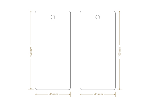 Étiquette en carton Model HT-M112