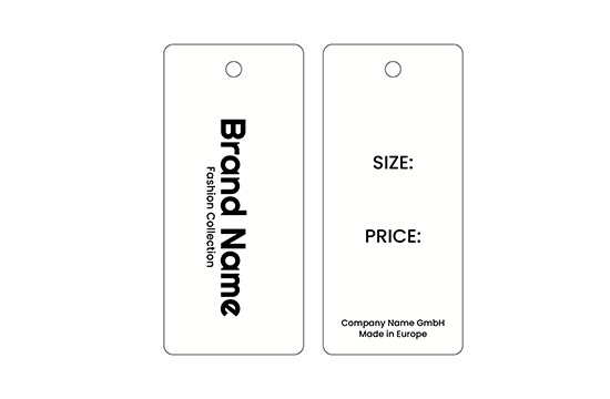 Étiquette en carton Model HT-M117