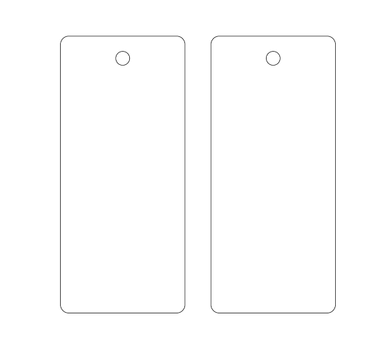 Étiquette en carton Model HT-M117