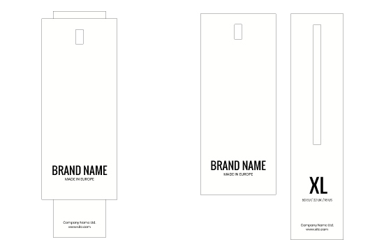 Étiquette en carton Model HT-M90