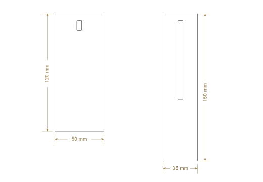 Étiquette en carton Model HT-M90