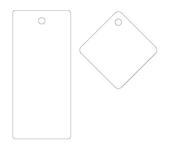 Étiquette en carton Model HT-M94