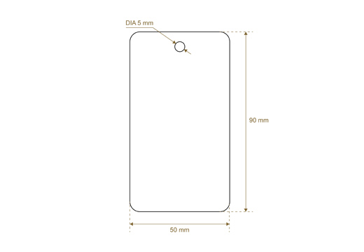 Étiquette en carton Model HT-M99
