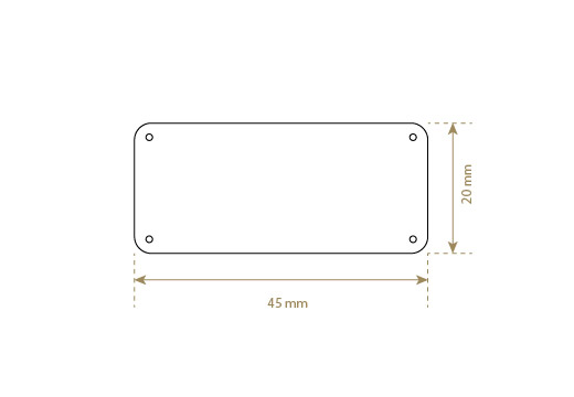 Étiquette en cuir artificiel Model EP-M101