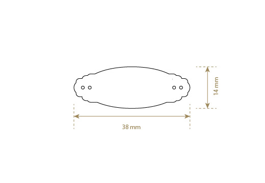Étiquette en cuir artificiel Model EP-M102