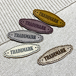 Étiquette en cuir artificiel Model EP-M102