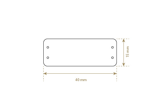Étiquette en cuir synthétique Model EP-M104