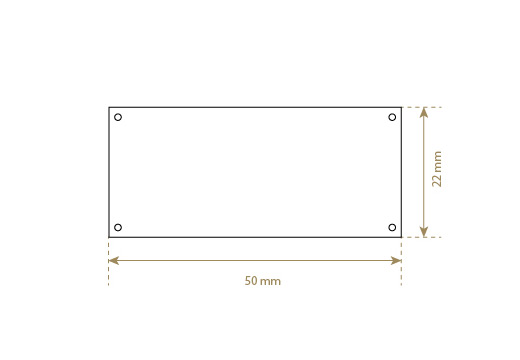 Étiquette en simili cuir Model EP-M110