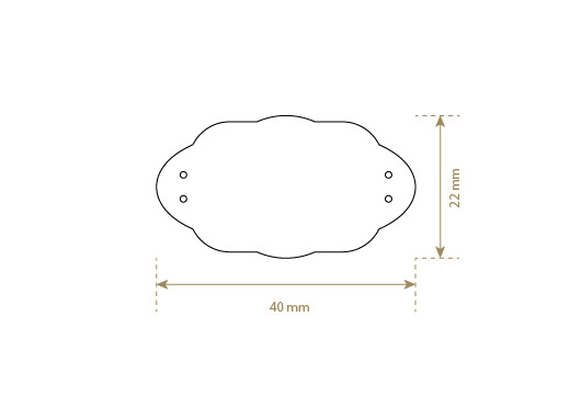 Étiquette en simili cuir Model EP-M113