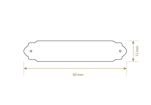 Étiquette en simili cuir Model EP-M116