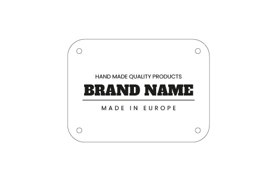 Étiquette en cuir artificiel Model EP-M123