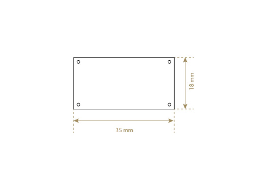 Étiquette en simili cuir Model EP-M144
