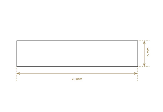 Étiquette en simili cuir Model EP-M146