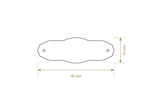 Étiquette en cuir naturel Model EP-M15