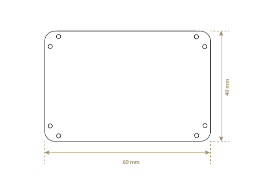 Étiquette en cuir synthétique Model EP-M151
