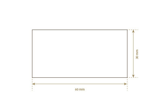Étiquette en simili cuir Model EP-M154