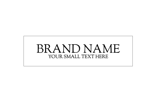 Étiquette en simili cuir Model EP-M155