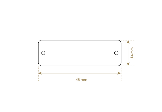 Étiquette en simili cuir Model EP-M162