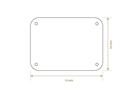 Étiquette en cuir naturel Model EP-M23