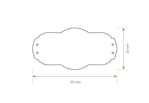 Étiquette en cuir naturel Model EP-M5