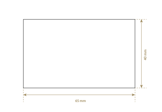 Étiquette en cuir naturel Model EP-M68