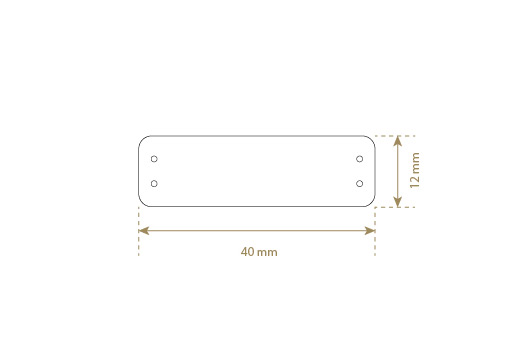 Étiquette en cuir naturel Model EP-M8