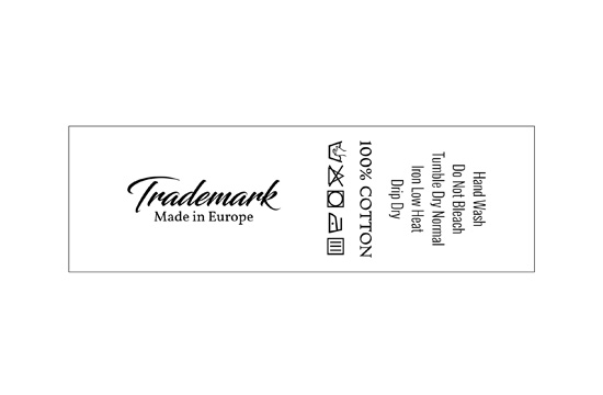 Étiquette d'entretien Modèle TC-M28