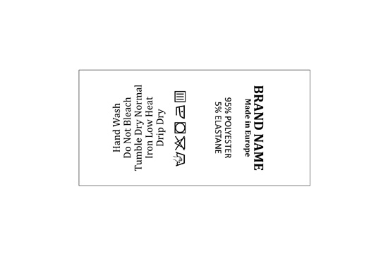 Étiquette d'entretien Modèle TC-M30