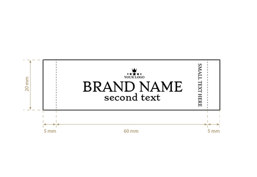 Étiquette textile tissée Elegant Style Model WL-M1