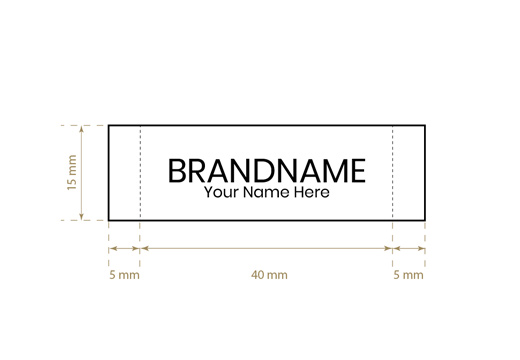 Étiquette textile tissée Model WL-M10