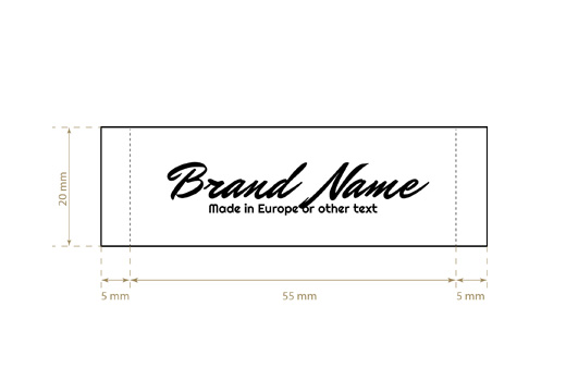 Étiquette textile tissée Stylish Style Model WL-M11