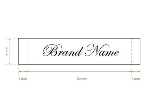 Étiquette textile tissée Classic Style Model WL-M19