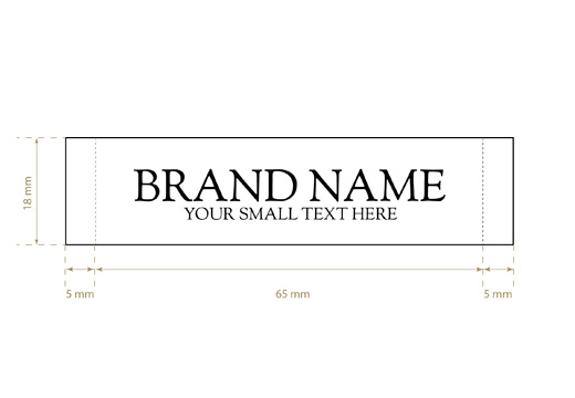 Étiquette tissée Prim Style Model WL-M25