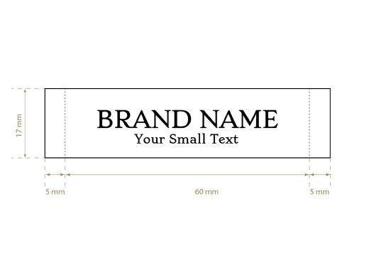 Étiquette textile tissée Pure Style Model WL-M30