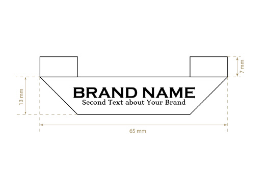 Étiquette textile tissée Solid Style Model WL-M32