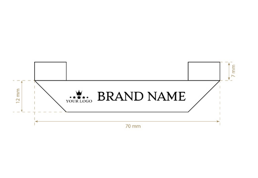 Étiquette textile tissée Nice Style Model WL-M37