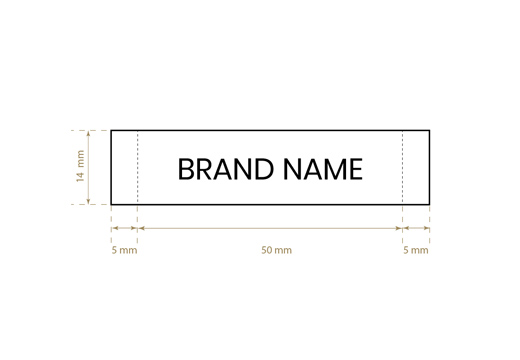 Étiquette textile tissée Model WL-M42