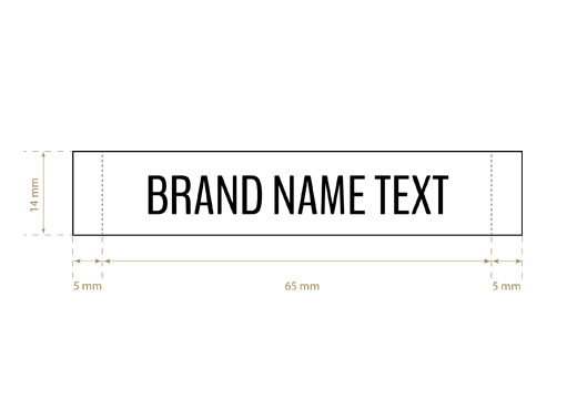 Étiquette textile tissée Standard Style Model WL-M5