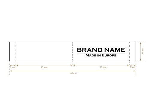 Étiquette textile tissée New Look Style Model WL-M61