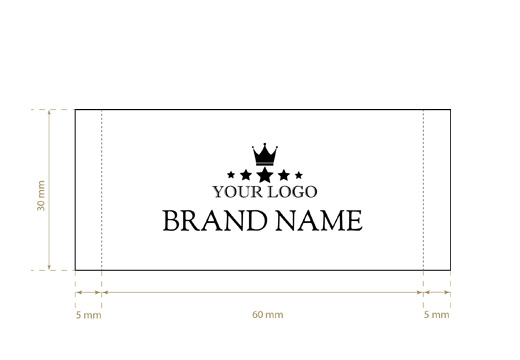 Étiquette tissée Graceful Style Model WL-M76