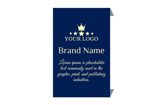 Étiquette textile tissée Noble Style Model WL-M77