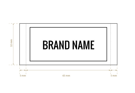 Étiquette tissée Eager Style Model WL-M80