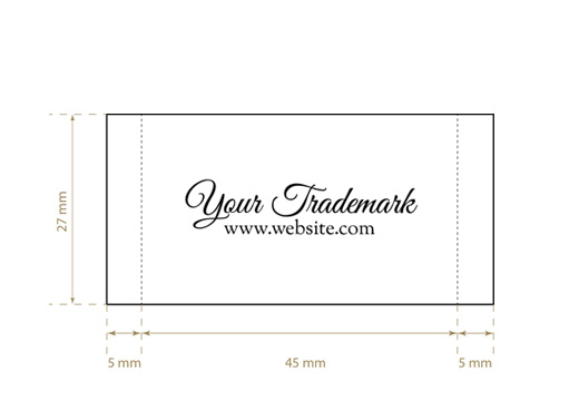 Étiquette textile tissée Lucid Style Model WL-M81