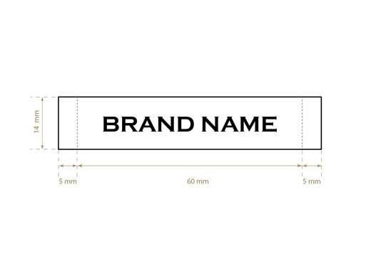 Étiquette textile tissée Model WL-M86