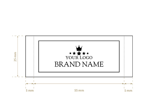 Étiquette textile tissée Frank Style Model WL-M90