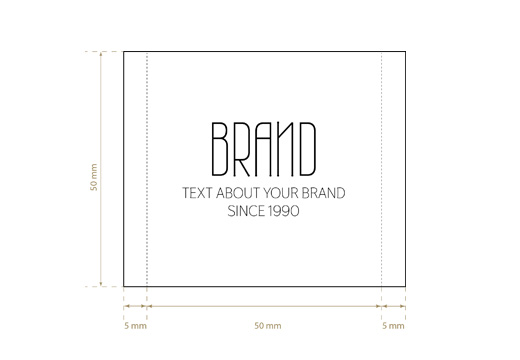 Étiquette textile tissée Amazing Style Model WL-M97